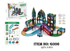 G006 HỘP XẾP HÌNH NAM CHÂM ĐƯỜNG RAY BÃI ĐẬU XE 131 MIẾNG