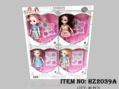 HZ2039A HỘP 4C BABY KHỚP, MẮT THỦY TINH + PHẤN TRANG ĐIỂM
