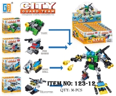 123-12 HỘP LOGO RÁP XE CÔNG TRÌNH BIẾN HÌNH ROBO HỘP 12C