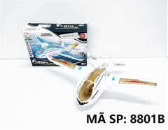 8801B HỘP MÁY BAY RÁP CÁNH PIN NHẠC ĐÈN 3D Flash Plane