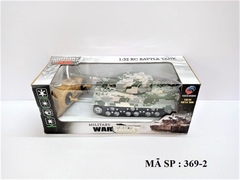 369-2 HỘP XE TĂNG QUÂN SỰ ĐK 7 Đ.TÁC, KHÔNG SẠC, NHẠC ĐÈN, XOAY NÒNG 360 ĐỘ TL 1:32 369-1, 369-3, 369-4, 369-5, 369-6