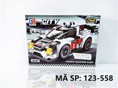 123-558 HỘP LOGO RÁP XE HƠI BIẾN HÌNH ROBO 2 IN 1 198 MIẾNG (TRẮNG) City