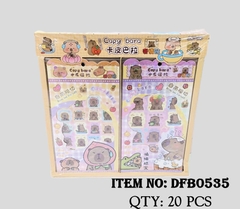 DFB0535  HỘP 60 TÚI MIẾNG DÁN STICKER ĐỦ MẪU