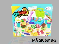 6818-5 HỘP ĐẤT SÉT LÀM MÌ, BÁNH HAMBUGER 5 HŨ