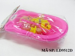 LD9512D TÚI THAU TẮM BÉ + VỢT + 1C VỊT, BÌNH SỮA, SỮA TẮM PVC