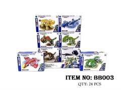 BB003 HỘP LOGO RÁP KHỦNG LONG HỘP 8C 8 MẪU