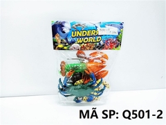 Q501-2 TÚI THÚ BIỂN 4C (TÔM, CUA, RÙA, CÁ ĐUỐI) (PVC)