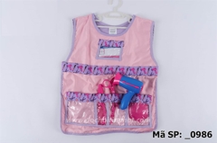 _0986 TÚI ÁO THỢ TẠO MẪU TÓC, MÁY SẤY, KÉO, KIẾNG