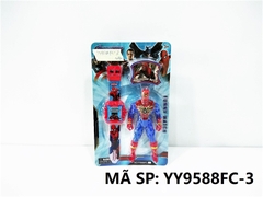 YY9588FC-3 VỈ ĐỒNG HỒ PIN CHIẾU HÌNH + 1T SIÊU NHÂN NHỆN YY9588FC