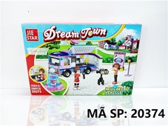 20374 HỘP LOGO RÁP XE ĐÀI TRUYỀN HÌNH 296 MIẾNG JIE STAR