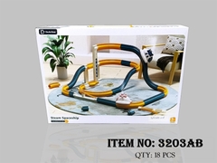 3203AB HỘP ĐƯỜNG RAY PHI THUYỀN PIN NHẠC ĐÈN, HƠI NƯỚC