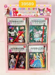 39589 HỘP 28C TRANH TÔ MÀU NƯỚC KHÔ ĐỦ MẪU