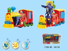 QS136 HỘP ĐẦU XE LỬA PIN BIẾN HÌNH ROBO