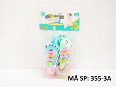 355-3A TÚI LẮC TREO NÔI 9 MÓN (CÁ HEO, CUA, ĐÀN GÕ, KÈN TÂY, BÌNH SỮA) (PVC) 355-