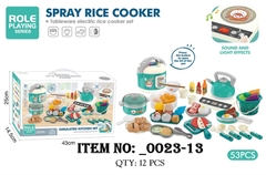 _0023-13 HỘP BẾP ĐIỆN TỪ PIN, NỒI CƠM ĐIỆN, NỒI, ẤM NƯỚC, CHẢO, BÁNH BAO, KHOAI TÂY