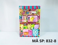 832-8 VĨ BẾP GAS ĐƠN, TỦ LẠNH, BỒN RỬA CHÉN, NẤM DÍNH, TÔM, CUA, CÁ, RAU, THỚT, DAO, NỒI Kitchen