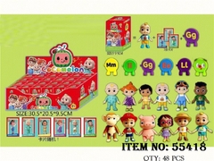 55418 HỘP MÔ HÌNH NHÂN VẬT HOẠT HÌNH NGẪU NHIÊN + THẺ BÀI 24C