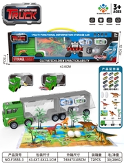 F3555-3  HỘP XE CONTAINER TRỚN CHỞ 3C XE + 4C KHỦNG LONG + 1C TRỨNG