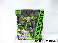 8840 HỘP RÁP ROBO BIẾN HÌNH XE CÔNG TRÌNH (TRỘN, CÀO, XÚC) 4 IN 1 (XANH LÁ)