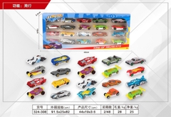 324-308 HỘP XE HƠI SẮT TRỚN 20C ĐỦ MẪU (HƠI, ĐUA, CỔ, CÁ MẬP)