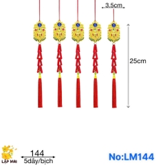 LM144 THẦN TÀI PHÁO NHUNG NHÍ (TÚI 5 DÂY)