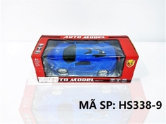 HS338-9 HỘP XE HƠI FERARRI ĐK 7 Đ.TÁC, KHÔNG SẠC, TL 1:18 Auto Model 338-