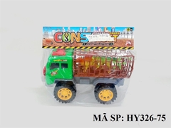HY326-75 TÚI XE TRỚN 1 TẦNG CHỞ 2C THÚ KHỦNG LONG+ 2 CÂY