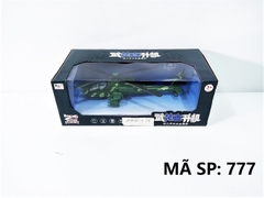 777 HỘP MÁY BAY TRỰC THĂNG QUÂN SỰ PIN NÚT ĐÈN 666