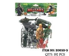 2069D-9 TÚI LÍNH MÔ HÌNH QUÂN SỰ XE TĂNG, TRỰC THĂNG + 2C LÍNH