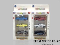 3313-75 VỈ HỘP XE HƠI SẮT TRỚN 3C ĐỦ MẪU