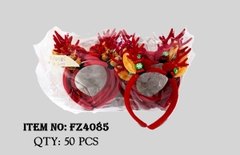 FZ4085  TÚI 12C CÀI TÓC NOEL SỪNG TUẦN LỘC