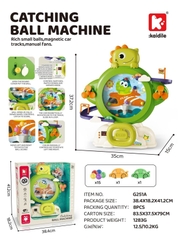 G251A  HỘP MÁY BẮT BÓNG PIN VÔ LĂNG + ĐƯỜNG RAY XE HƠI KHỦNG LONG