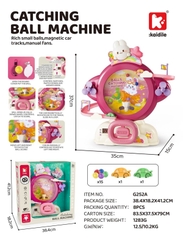 G252A  HỘP MÁY BẮT BÓNG PIN VÔ LĂNG + ĐƯỜNG RAY XE HƠI THỎ