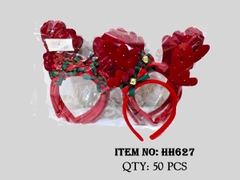 HH627  TÚI 12C CÀI TÓC NOEL SỪNG TUẦN LỘC NƠ