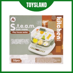 HJ183 HỘP BẾP NỒI HẤP BÁNH DIMSUM PIN KHÓI 32 MIẾNG Steam bain marie