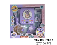 HY22-1 HỘP BẾP ĐIỆN TỪ THỎ, CHẢO, THỚT