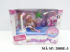 2088E-3 HỘP BABY 1C BỒN TẮM PIN, VÒI SEN XỊT NƯỚC, 1 ÁO, SỮA TẮM, 1C GÀ, 1C SAO BIỂN
