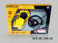 554-10 HỘP XE HƠI LAMBORGHINI MỞ CỬA ĐIỀU KHIỂN CÓ SẠC, VÔ LĂNG, TL 1:18