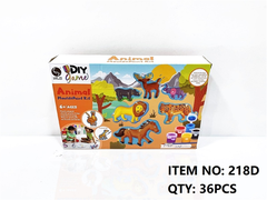 218D HỘP ĐÚC TƯỢNG VÀ TÔ MÀU THÚ RỪNG