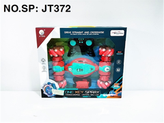 JT372 HỘP XE ĐỊA HÌNH ĐIỀU KHIỂN 7 ĐỘNG TÁC, BÁNH ĐÈN, CÓ SẠC, NÂNG CAO, PHUN KHÓI, ĐỒNG HỒ ĐK JT373