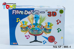 88E-1 HỘP TRỐNG ĐÁNH 3 CÁI PIN ĐÈN 3D