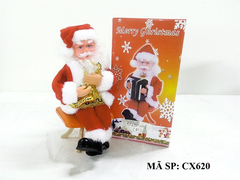 CX-620 HỘP NOEL PIN CẦM ĐÀN ACCORDION VÀ MẪU THỔI KÈN SẮC XÔ (TIẾNG ANH)