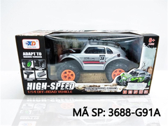 3688-G91A HỘP XE HƠI ĐỊA HÌNH ĐK 7 Đ.TÁC, BÁNH LỚN CÓ SẠC High-Speed 1/14 Off-Road Vehicle 2.4GHz 3688-G90