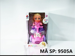 9505A HỘP BÉ GÁI TRƯỢT XE THĂNG BẰNG PIN ĐÈN, XOAY 360 ĐỘ (HỒNG) 9505