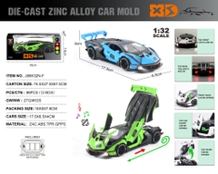 J88K32N-F  HỘP XE HƠI LAMBORGHINI SẮT MÔ HÌNH PIN NÚT NHẠC ĐÈN MỞ CỬA, CỐP