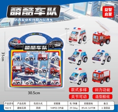 K66-8  VỈ ÉP 12C XE CÔNG TRÌNH TRỚN ĐỦ MẪU (CỨU HỎA, CỨU THƯỞNG)