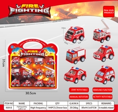 K69-8  VỈ ÉP XE CÔNG TRÌNH CỨU HỎA TRỚN 12C ĐỦ MẪU