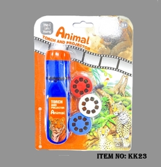 KK23  VỈ ĐÈN PIN CHIẾU HÌNH THÚ RỪNG + 3C THẺ HÌNH