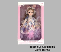 KM-12315  HỘP BABY 1C TAI THỎ KHỚP, MẮT THỦY TINH