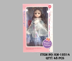 KM-12514  HỘP BABY 1C TAI THỎ KHỚP, MẮT THỦY TINH